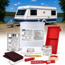 SCHUETTEC 2K Caravanlack Komplett-Set mit Wohnwagen am...
