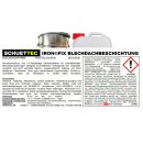 IRON©FIX Blechdachfarbe Schwarz RAL 9005 1 Liter