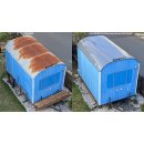 IRON©FIX Blechdachfarbe Silbergrau RAL 7001 10 Liter