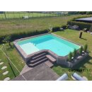 Poolfarbe LCK | Schwimmbeckenfarbe dichtend  für Betonpool in 5 Farben POOLBLAU 10 Lit