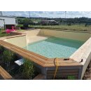 Poolfarbe LCK | Schwimmbeckenfarbe dichtend  für Betonpool in 5 Farben POOLBLAU 10 Lit